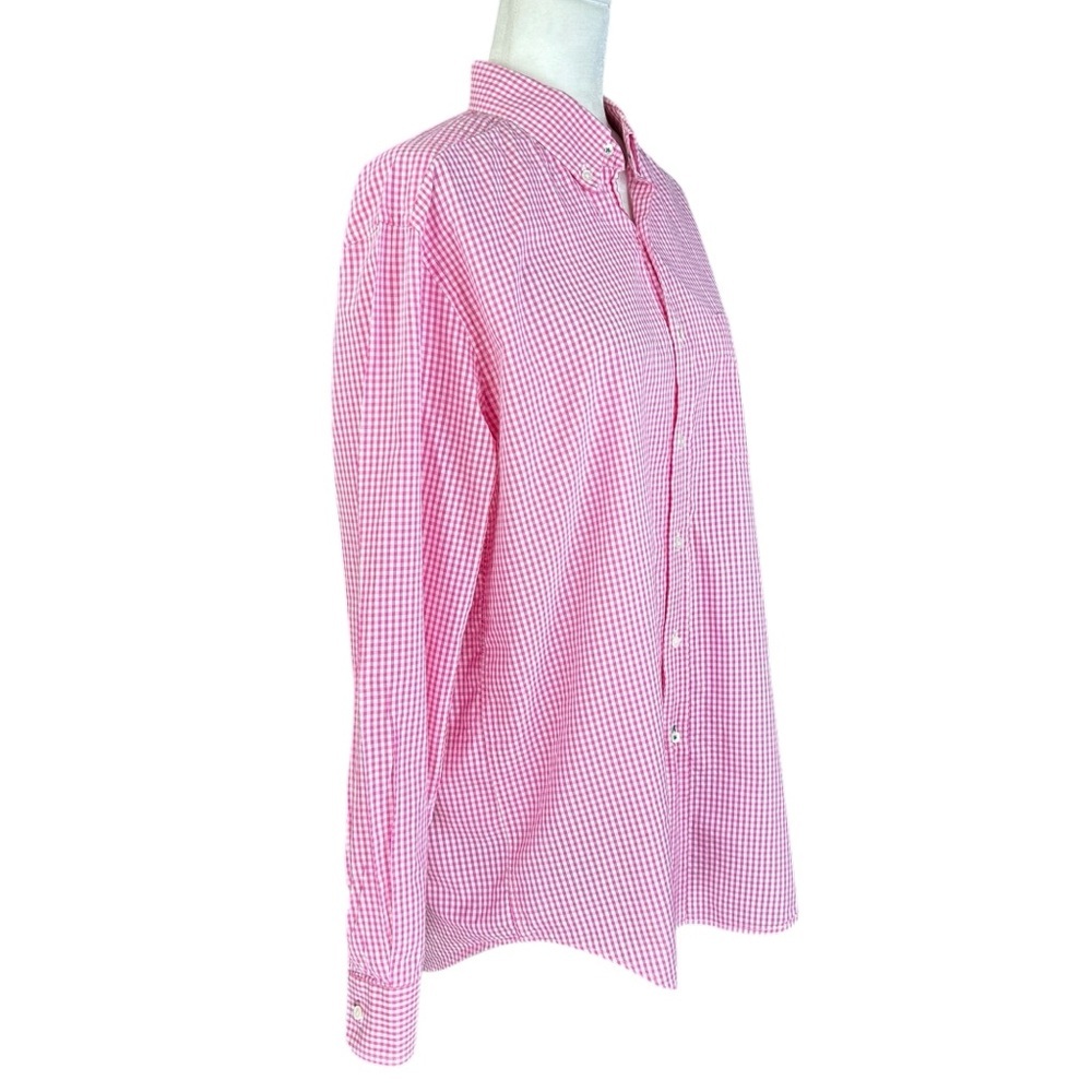 J Mclaughlin Windowpane Button Down Shirt Large P… - image 2